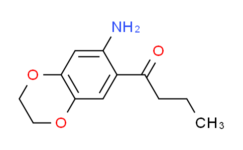 CAS No. 444111-26-6, 1-(7-amino-2,3-dihydro-1,4-benzodioxin-6-yl)butan-1-one