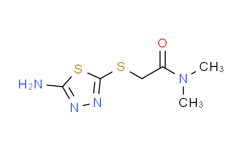 CAS No. 296879-33-9, 2-[(5-amino-1,3,4-thiadiazol-2-yl)thio]-N,N-dimethylacetamide