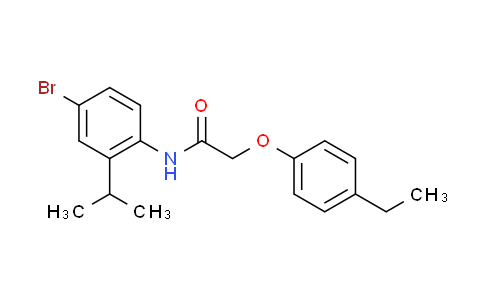 CAS No. 528531-90-0, N-(4-bromo-2-isopropylphenyl)-2-(4-ethylphenoxy)acetamide