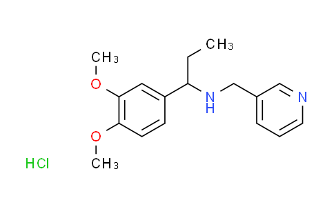 CAS No. 1216675-26-1, [1-(3,4-dimethoxyphenyl)propyl](3-pyridinylmethyl)amine hydrochloride