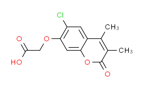 CAS No. 884497-67-0, [(6-chloro-3,4-dimethyl-2-oxo-2H-chromen-7-yl)oxy]acetic acid