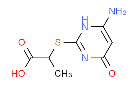 CAS No. 532954-30-6, 2-[(6-amino-4-oxo-1,4-dihydropyrimidin-2-yl)thio]propanoic acid