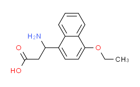CAS No. 612047-63-9, 3-amino-3-(4-ethoxy-1-naphthyl)propanoic acid