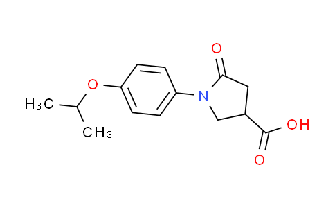 CAS No. 351066-81-4, 1-(4-isopropoxyphenyl)-5-oxopyrrolidine-3-carboxylic acid