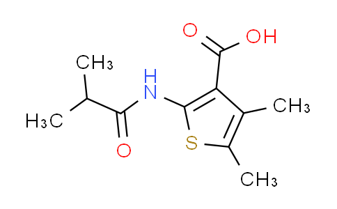 CAS No. 312940-41-3, 2-(isobutyrylamino)-4,5-dimethyl-3-thiophenecarboxylic acid