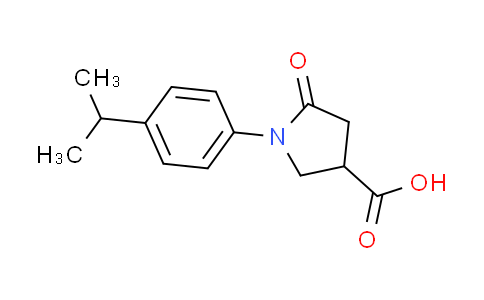CAS No. 63674-51-1, 1-(4-isopropylphenyl)-5-oxopyrrolidine-3-carboxylic acid