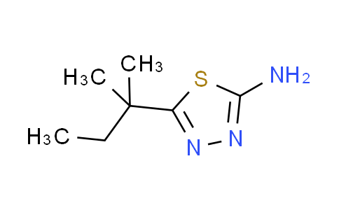 CAS No. 89881-38-9, 5-(1,1-dimethylpropyl)-1,3,4-thiadiazol-2-amine