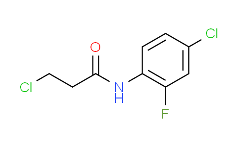 CAS No. 545385-13-5, 3-chloro-N-(4-chloro-2-fluorophenyl)propanamide