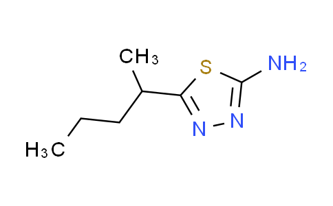 CAS No. 72836-32-9, 5-(1-methylbutyl)-1,3,4-thiadiazol-2-amine