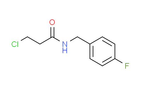 CAS No. 544440-95-1, 3-chloro-N-(4-fluorobenzyl)propanamide