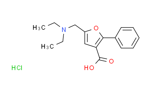 CAS No. 435341-94-9, 5-[(diethylamino)methyl]-2-phenyl-3-furoic acid hydrochloride
