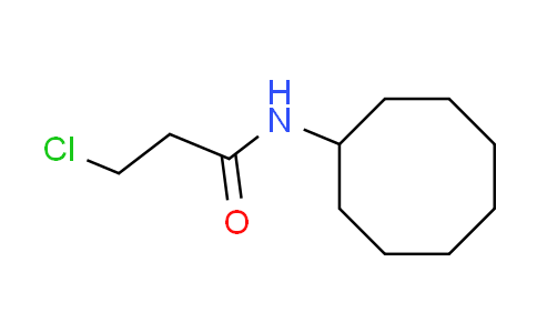 CAS No. 543711-67-7, 3-chloro-N-cyclooctylpropanamide