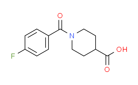CAS No. 139679-45-1, 1-(4-fluorobenzoyl)piperidine-4-carboxylic acid