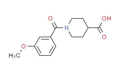 CAS No. 353465-22-2, 1-(3-methoxybenzoyl)piperidine-4-carboxylic acid