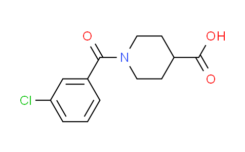 CAS No. 401581-33-7, 1-(3-chlorobenzoyl)piperidine-4-carboxylic acid