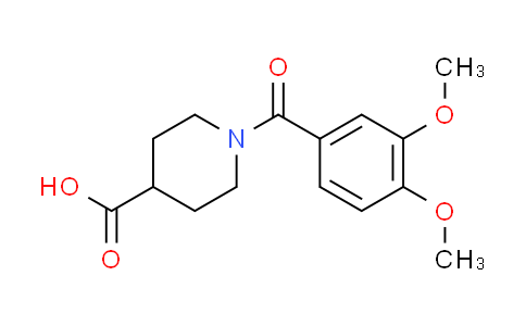 CAS No. 510739-78-3, 1-(3,4-dimethoxybenzoyl)piperidine-4-carboxylic acid