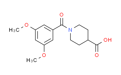 CAS No. 352340-66-0, 1-(3,5-dimethoxybenzoyl)piperidine-4-carboxylic acid