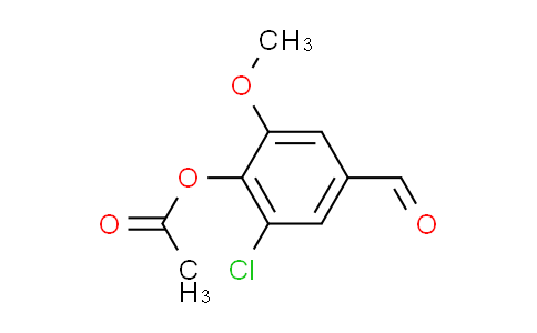 CAS No. 63055-10-7, 2-chloro-4-formyl-6-methoxyphenyl acetate