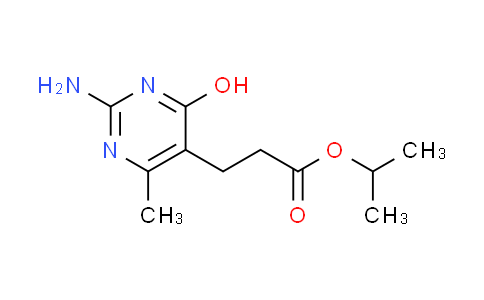 CAS No. 497228-78-1, isopropyl 3-(2-amino-4-hydroxy-6-methyl-5-pyrimidinyl)propanoate