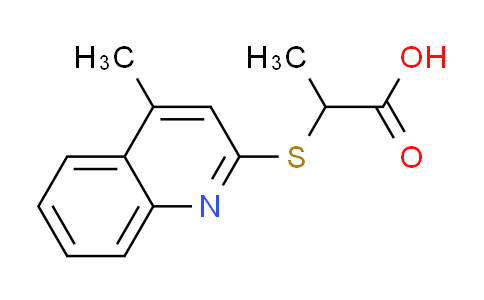 CAS No. 462068-47-9, 2-[(4-methyl-2-quinolinyl)thio]propanoic acid