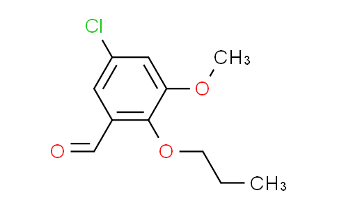 CAS No. 828272-37-3, 5-chloro-3-methoxy-2-propoxybenzaldehyde