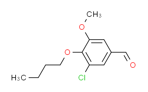 CAS No. 483316-01-4, 4-butoxy-3-chloro-5-methoxybenzaldehyde