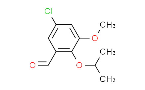 CAS No. 827593-20-4, 5-chloro-2-isopropoxy-3-methoxybenzaldehyde