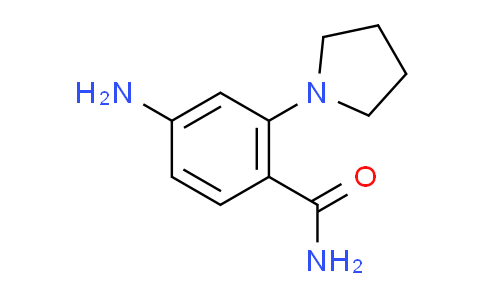 CAS No. 878620-22-5, 4-amino-2-(1-pyrrolidinyl)benzamide
