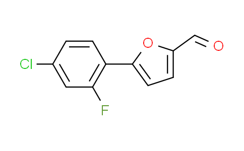 CAS No. 591224-05-4, 5-(4-chloro-2-fluorophenyl)-2-furaldehyde