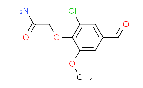 CAS No. 832674-69-8, 2-(2-chloro-4-formyl-6-methoxyphenoxy)acetamide