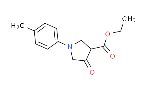 CAS No. 745043-75-8, ethyl 1-(4-methylphenyl)-4-oxo-3-pyrrolidinecarboxylate