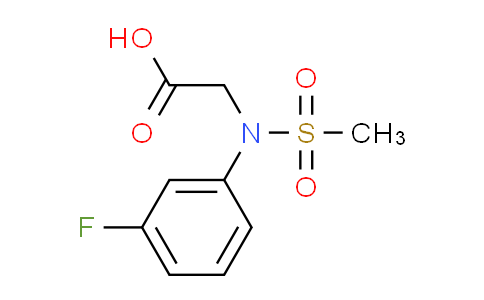 CAS No. 667877-45-4, N-(3-fluorophenyl)-N-(methylsulfonyl)glycine
