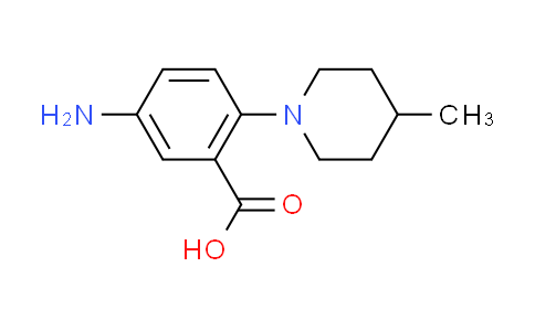 CAS No. 78243-68-2, 5-amino-2-(4-methyl-1-piperidinyl)benzoic acid