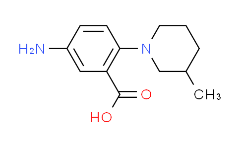 CAS No. 78243-67-1, 5-amino-2-(3-methyl-1-piperidinyl)benzoic acid