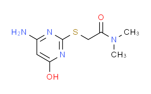 CAS No. 571922-95-7, 2-[(4-amino-6-hydroxy-2-pyrimidinyl)thio]-N,N-dimethylacetamide
