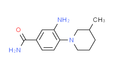 CAS No. 915920-42-2, 3-amino-4-(3-methyl-1-piperidinyl)benzamide