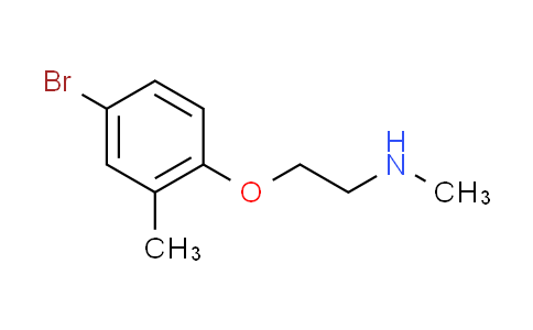 CAS No. 915920-76-2, 2-(4-bromo-2-methylphenoxy)-N-methylethanamine