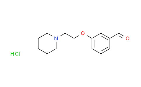 CAS No. 138351-09-4, 3-[2-(1-piperidinyl)ethoxy]benzaldehyde hydrochloride