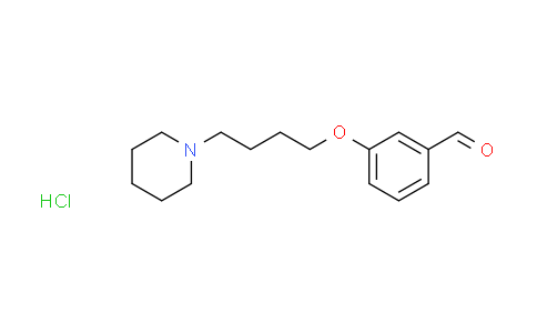 CAS No. 1609400-60-3, 3-[4-(1-piperidinyl)butoxy]benzaldehyde hydrochloride