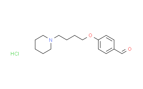 CAS No. 1609400-54-5, 4-[4-(1-piperidinyl)butoxy]benzaldehyde hydrochloride