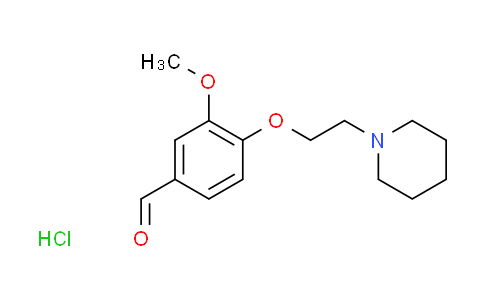CAS No. 138351-16-3, 3-methoxy-4-[2-(1-piperidinyl)ethoxy]benzaldehyde hydrochloride