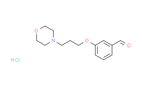 CAS No. 1609402-72-3, 3-[3-(4-morpholinyl)propoxy]benzaldehyde hydrochloride