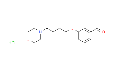 CAS No. 1049742-64-4, 3-[4-(4-morpholinyl)butoxy]benzaldehyde hydrochloride