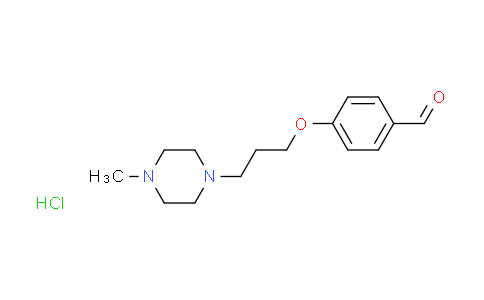 CAS No. 1609406-81-6, 4-[3-(4-methyl-1-piperazinyl)propoxy]benzaldehyde hydrochloride