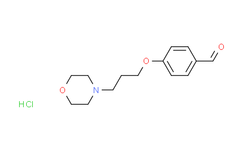 CAS No. 1609402-83-6, 4-[3-(4-morpholinyl)propoxy]benzaldehyde hydrochloride