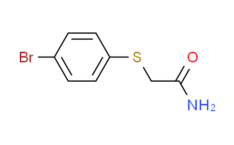 CAS No. 30243-07-3, 2-[(4-bromophenyl)thio]acetamide