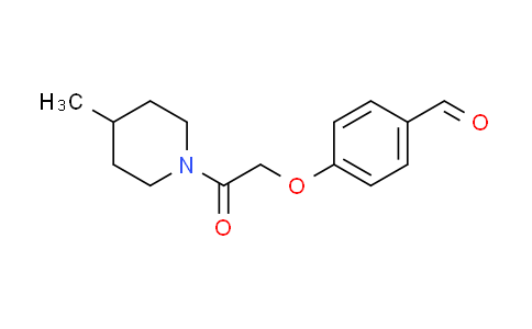 CAS No. 915923-84-1, 4-[2-(4-methyl-1-piperidinyl)-2-oxoethoxy]benzaldehyde
