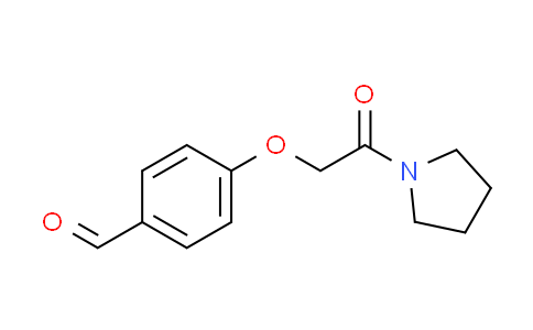 CAS No. 438229-79-9, 4-[2-oxo-2-(1-pyrrolidinyl)ethoxy]benzaldehyde