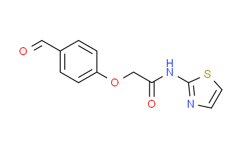 CAS No. 215503-93-8, 2-(4-formylphenoxy)-N-1,3-thiazol-2-ylacetamide
