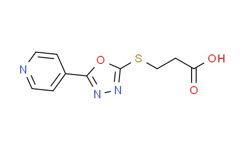 CAS No. 604740-20-7, 3-{[5-(4-pyridinyl)-1,3,4-oxadiazol-2-yl]thio}propanoic acid